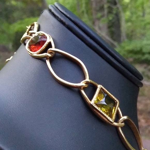 VHTF Swarovski REAL Gemstone Drop Station Çrystal - Picture 9 of 16